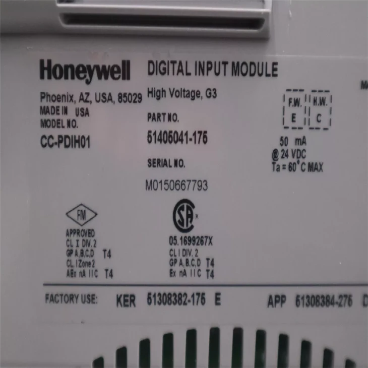 Honeywell CC-PDIH01 Digital Input Module 51405041-175