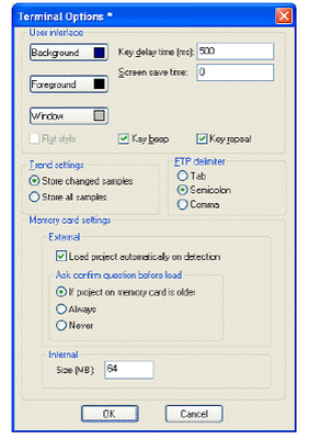 Settings in Panel Builder 800 3BSE042237R1 PP836 Settings in Panel Builder 800 3BSE042237R1 PP836